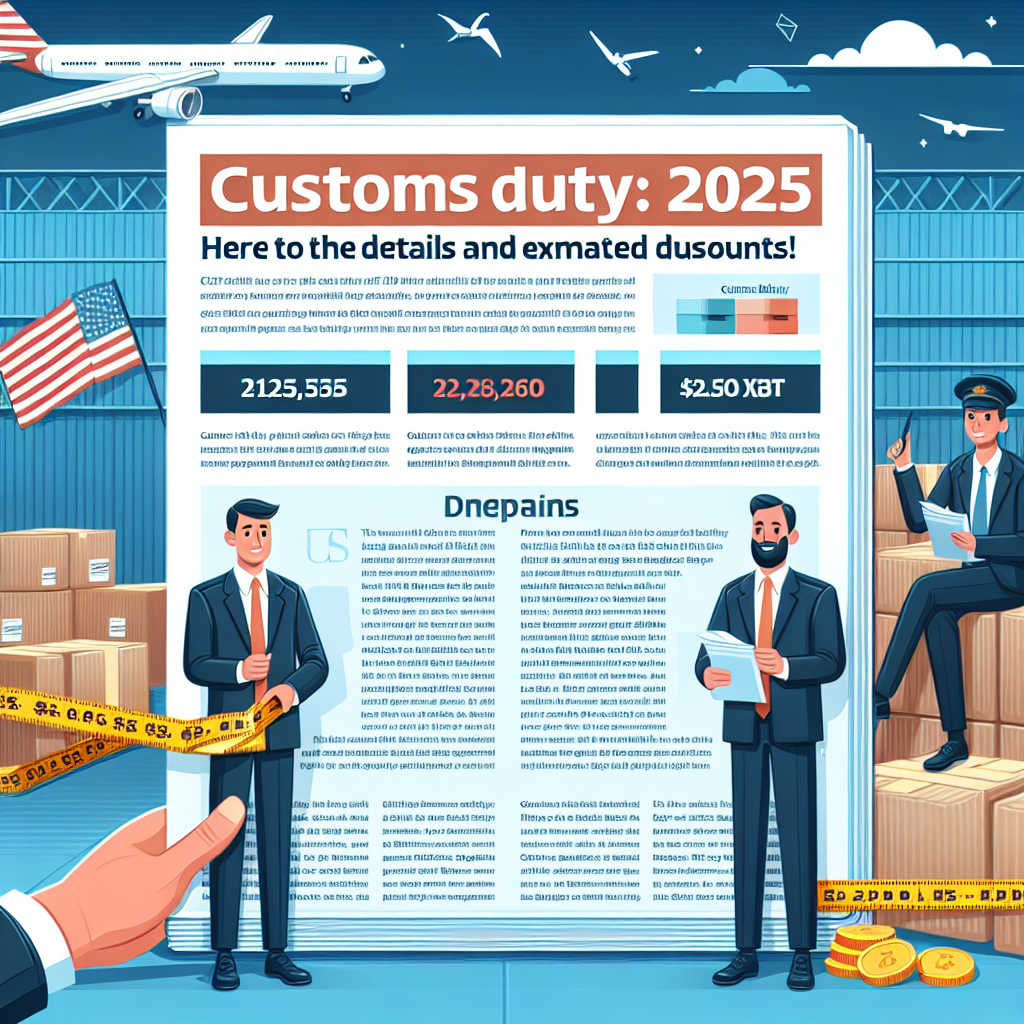 Gümrük Vergisi 2025'de ne olacak ? İşte Detaylar ve Tahmini indirimler!